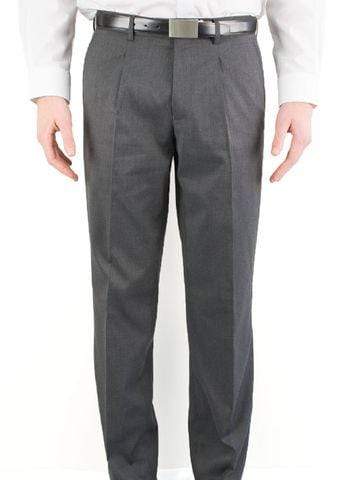 Aussie Pacific Corporate Wear Charcoal / 72R AUSSIE PACIFIC pleated pant mens pants - 1801