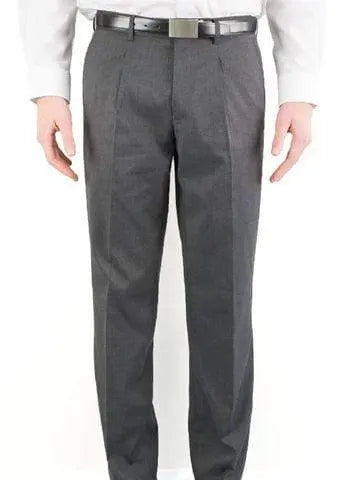 Aussie Pacific Corporate Wear Charcoal / 72R AUSSIE PACIFIC pleated pant mens pants - 1801