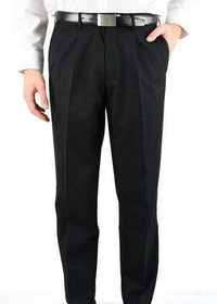 Aussie Pacific Corporate Wear Black / 72R AUSSIE PACIFIC pleated pant mens pants - 1801
