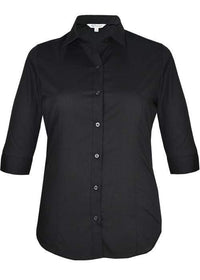 Aussie Pacific Corporate Wear Black / 4 AUSSIE PACIFICLADIES kingswood 3/4 sleeve 2910t