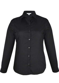 Aussie Pacific Corporate Wear Black / 4 AUSSIE PACIFICLADIES kingswood long sleeve 2910l