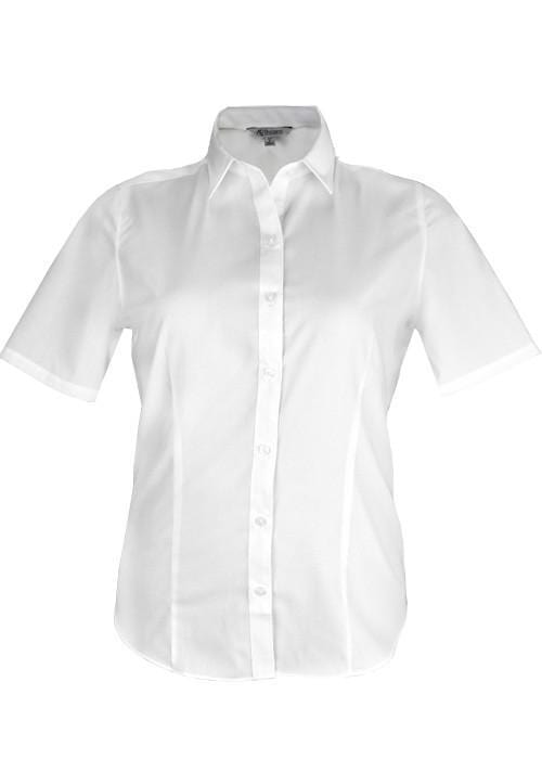 Aussie Pacific Corporate Wear White / 4 AUSSIE PACIFICLADIES kingswood short sleeve 2910s