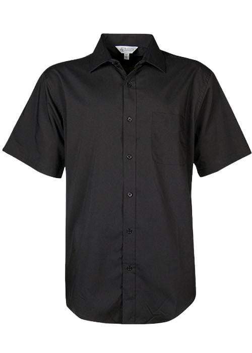 Aussie Pacific Corporate Wear Black / XXS AUSSIE PACIFICMENS kingswood short sleeve 1910s