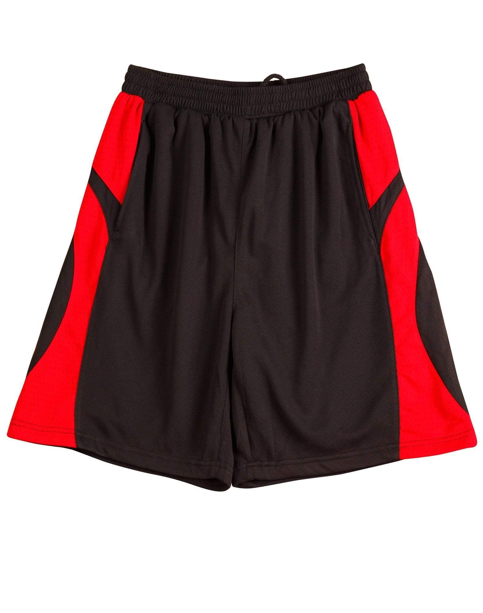 Benchmark Active Wear Black/Red, / 6K SLAMDUNK SHORTS Kids SS23K