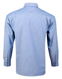 Benchmark Corporate Wear BENCHMARK Men's Chambray Long Sleeve BS03L