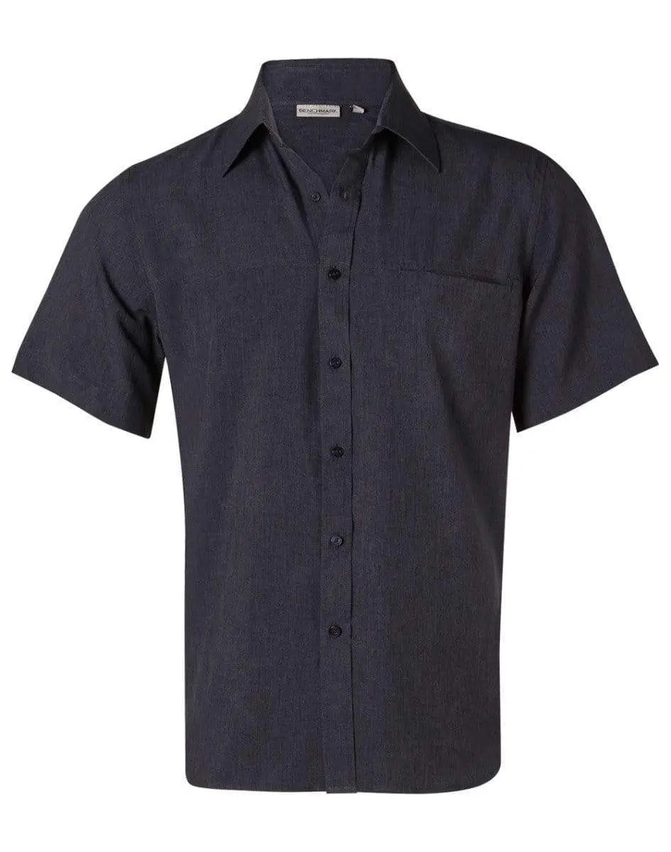 Benchmark Corporate Wear Denim / 38 BENCHMARK Men's CoolDry Short Sleeve Shirt M7600S