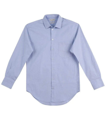 Benchmark Corporate Wear Blue / 40 BENCHMARK Men's CVC Oxford Long Sleeve Shirt M7040L