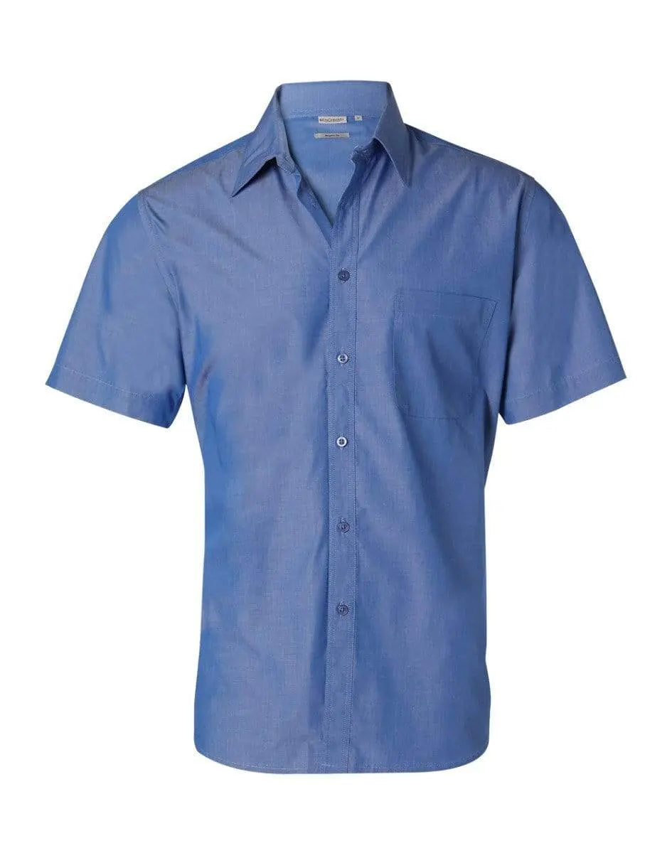 Benchmark Corporate Wear Indigo Blue / 38 BENCHMARK Men's Nano ™ Tech Short Sleeve Shirt M7001