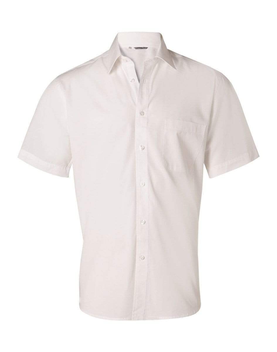 Benchmark Corporate Wear White / 38 BENCHMARK Men's Nano ™ Tech Short Sleeve Shirt M7001