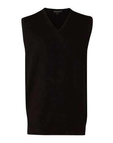 Benchmark Corporate Wear Black / XL BENCHMARK Men's V-Neck Vest M9501