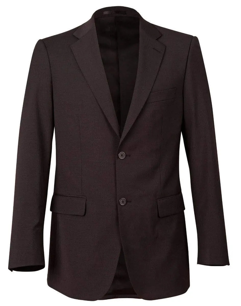 Benchmark Corporate Wear Navy / 92 BENCHMARK Men's Wool Blend Stretch Two Buttons Jacket M9100