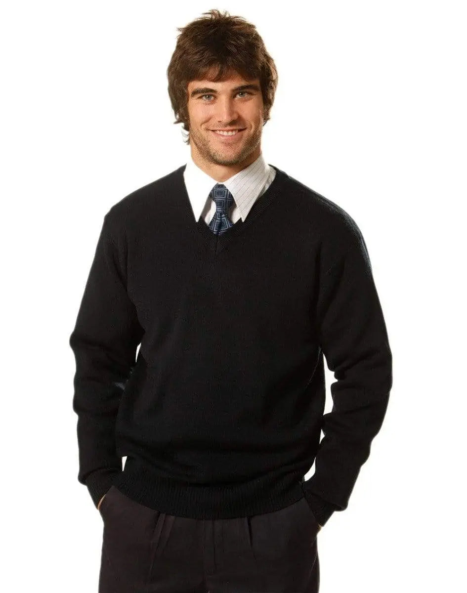 Benchmark Corporate Wear BENCHMARK V Neck Wool/Acrylic Knit Jumper WJ01