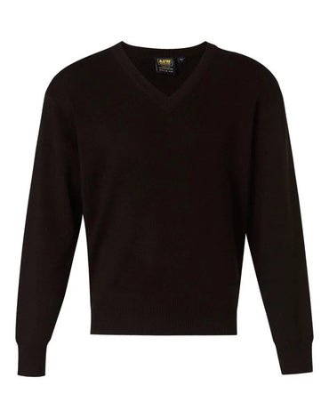 Benchmark Corporate Wear Black / S BENCHMARK V Neck Wool/Acrylic Knit Jumper WJ01