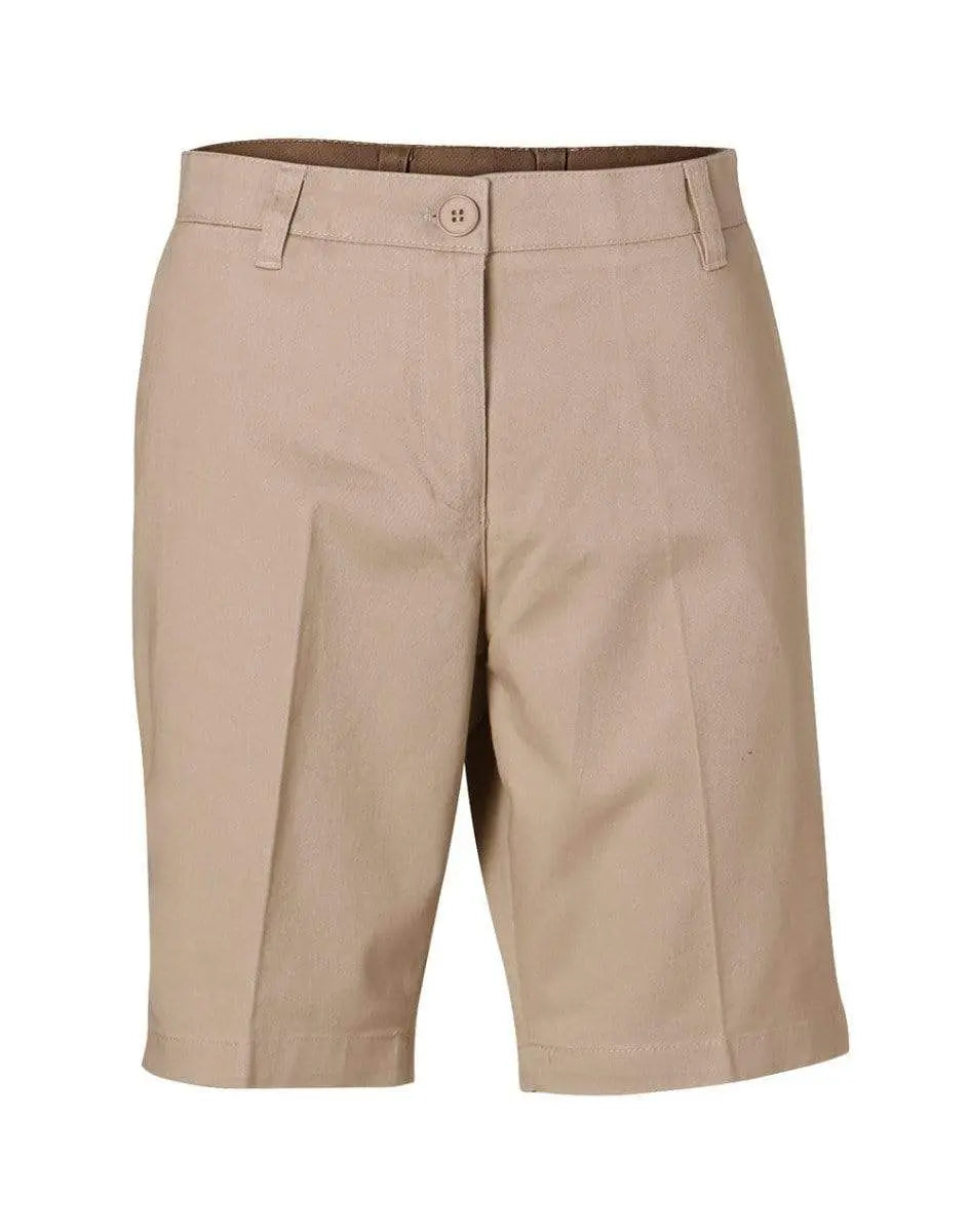 Benchmark Corporate Wear Sandstone / 6 BENCHMARK Women's Chino shorts M9461