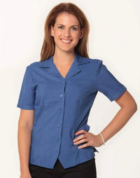 Benchmark Corporate Wear Royal / 6 BENCHMARK Women's CoolDry Short Sleeve Overblouse