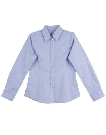 Benchmark Corporate Wear Blue / 6 BENCHMARK Women's CVC Oxford Long Sleeve Shirt M8040