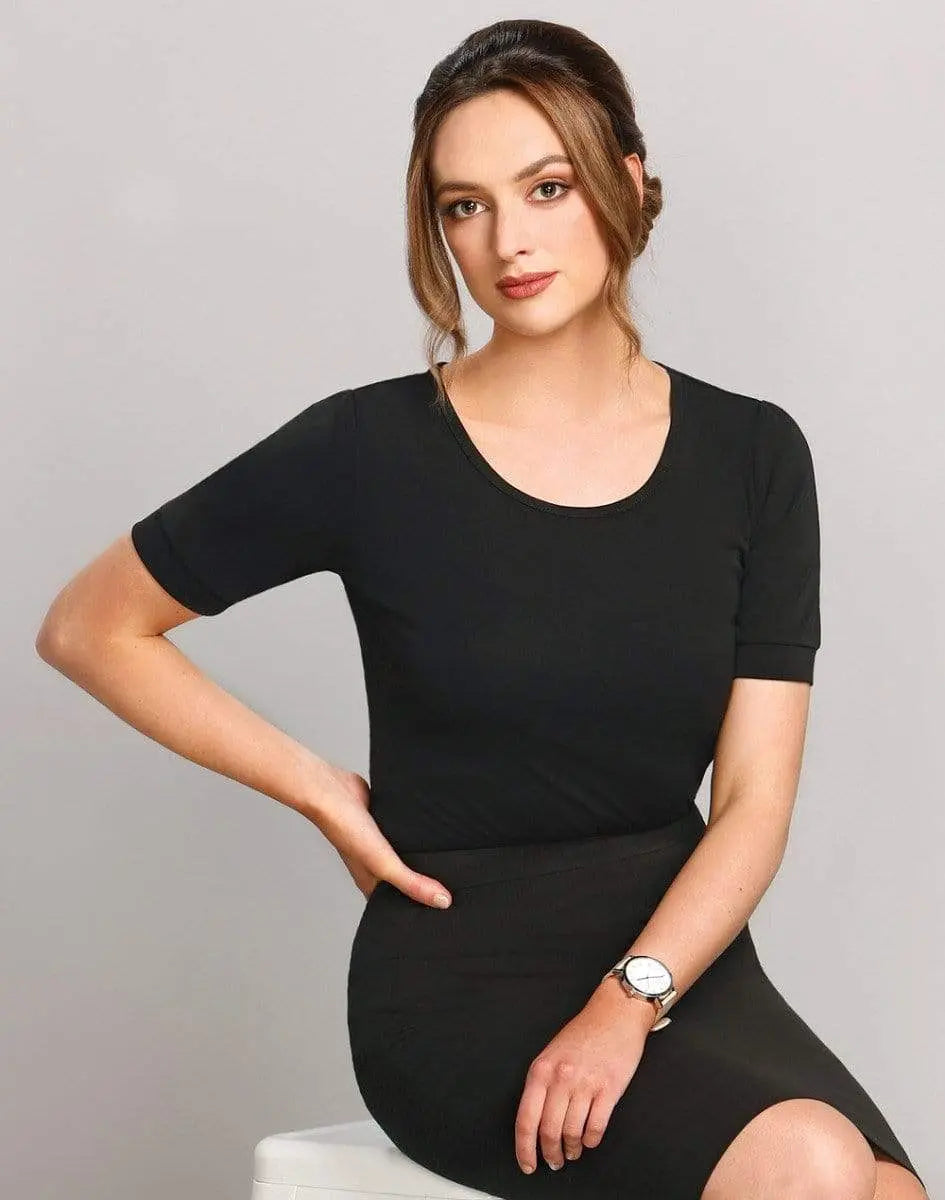 Benchmark Corporate Wear BENCHMARK Women's Scoop Neck T-Top M8800