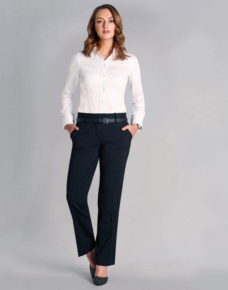 Benchmark Corporate Wear BENCHMARK Women's Wool Blend Stretch Low Rise Pants M9410