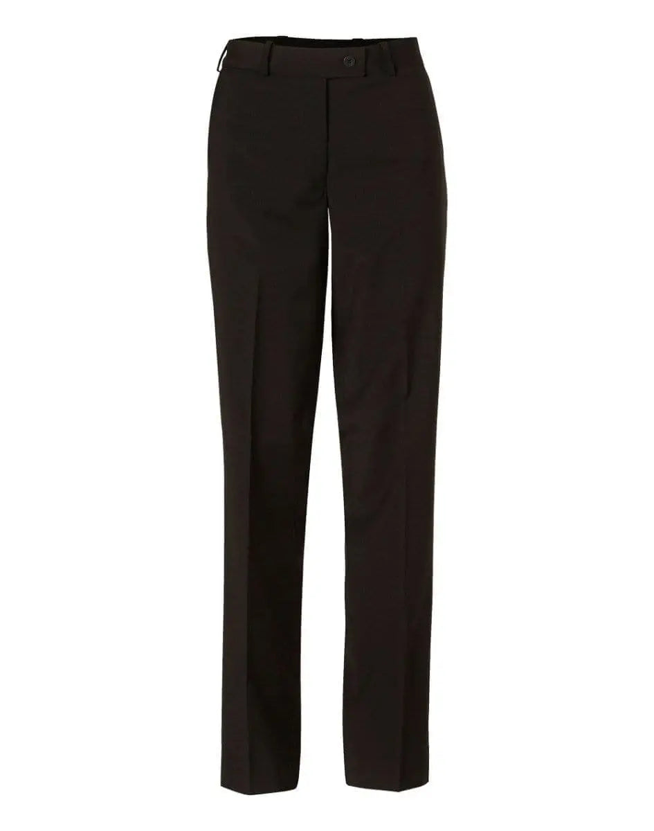 Benchmark Corporate Wear Black / 6 BENCHMARK Women's Wool Blend Stretch Slim Leg Flexi Waist Pants M9400