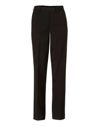 Benchmark Corporate Wear Black / 6 BENCHMARK Women's Wool Blend Stretch Slim Leg Flexi Waist Pants M9400