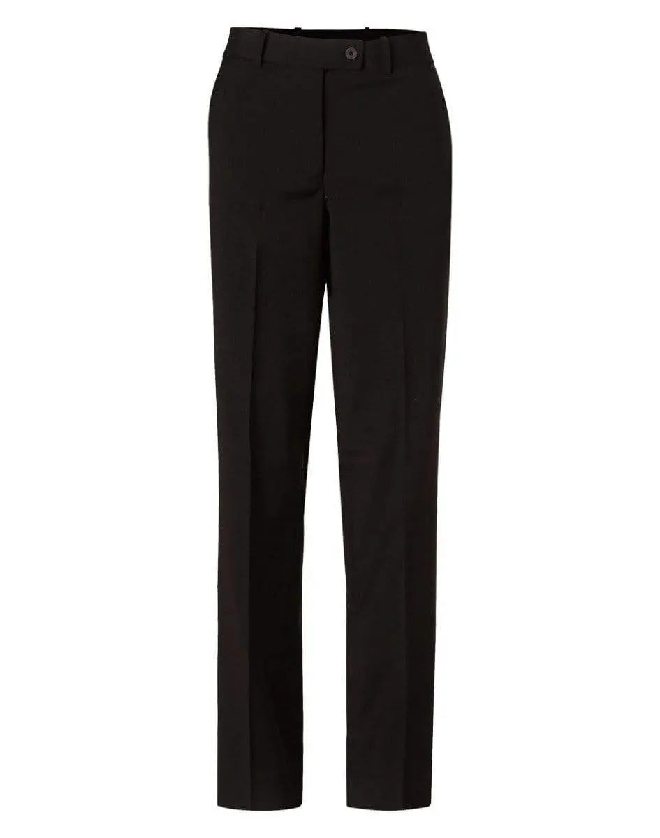 Benchmark Corporate Wear Navy / 6 BENCHMARK Women's Wool Blend Stretch Slim Leg Flexi Waist Pants M9400