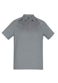 Biz Care Casual Wear Silver/Charcoal / S Biz Collection Academy Mens Polo P012MS