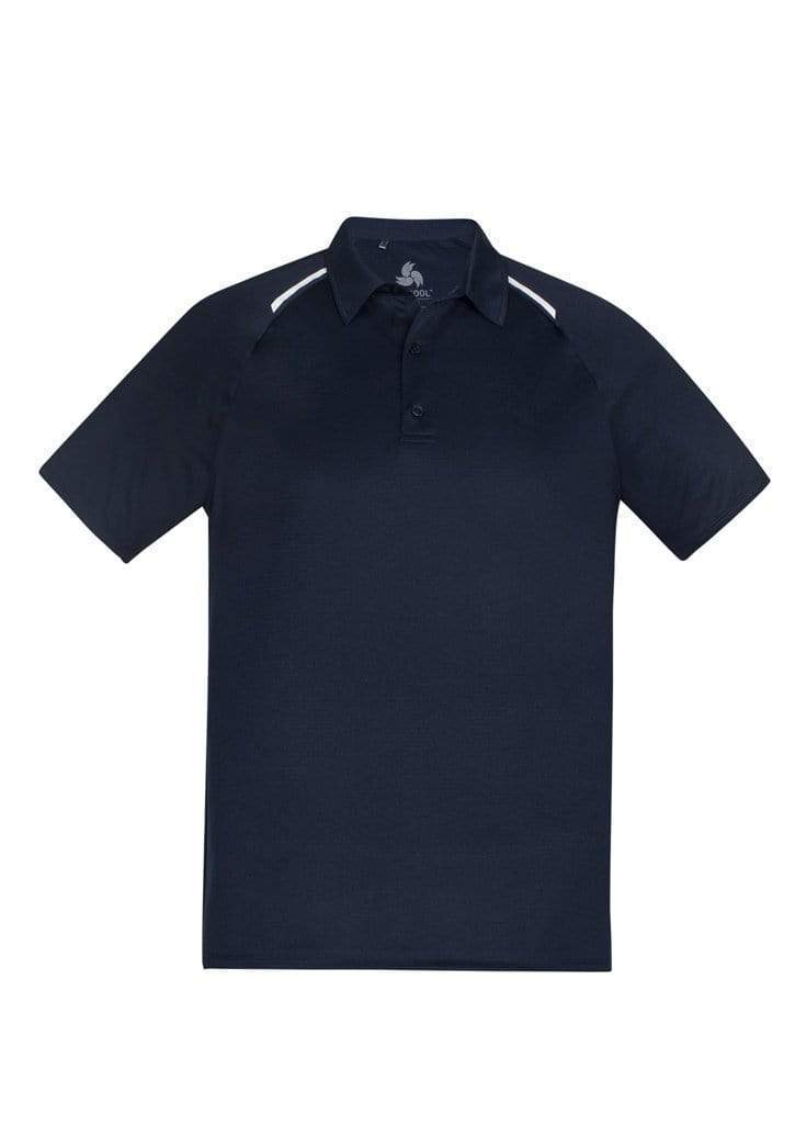 Biz Care Casual Wear Navy/White / S Biz Collection Academy Mens Polo P012MS