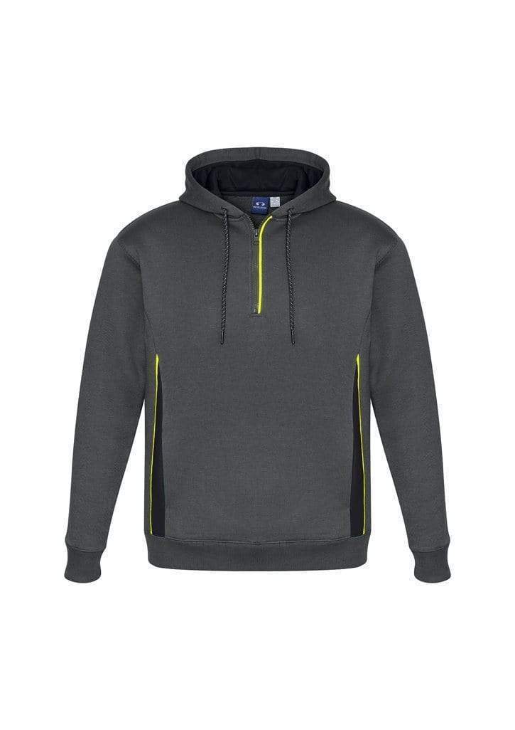 Biz Collection Active Wear Grey/Black/Fluoro Yellow / XS Biz Collection Adult’s Renegade Hoodie SW710M