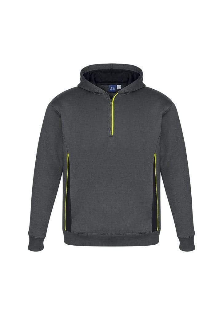 Biz Collection Active Wear Grey/Black/Fluoro Yellow / 14 Biz Collection Kid’s Renegade Hoodie SW710K