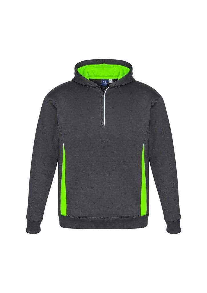 Biz Collection Active Wear Grey/Fluoro Lime/Silver / 6 Biz Collection Kid’s Renegade Hoodie SW710K