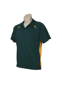 Biz Collection Casual Wear Forest/Gold / 4 Biz Collection Kid’s Splice Polo P7700B