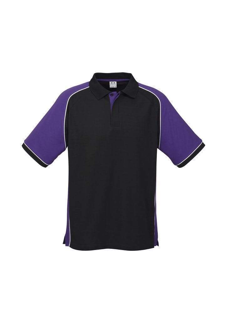 Biz Collection Casual Wear Black/Purple/White / S Biz Collection Men’s Nitro Polo P10112