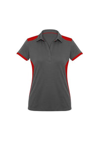 Biz Collection Casual Wear 6 / Grey/Red Biz Collection Rival Ladies Polo P705LS