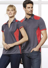 Biz Collection Casual Wear S / Silver/Purple Biz Collection Rival Mens Polo P705MS