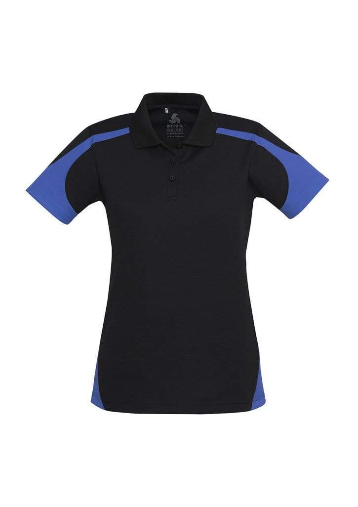 Biz Collection Casual Wear 8 / Black/Royal Biz Collection Talon Ladies Polo P401LS