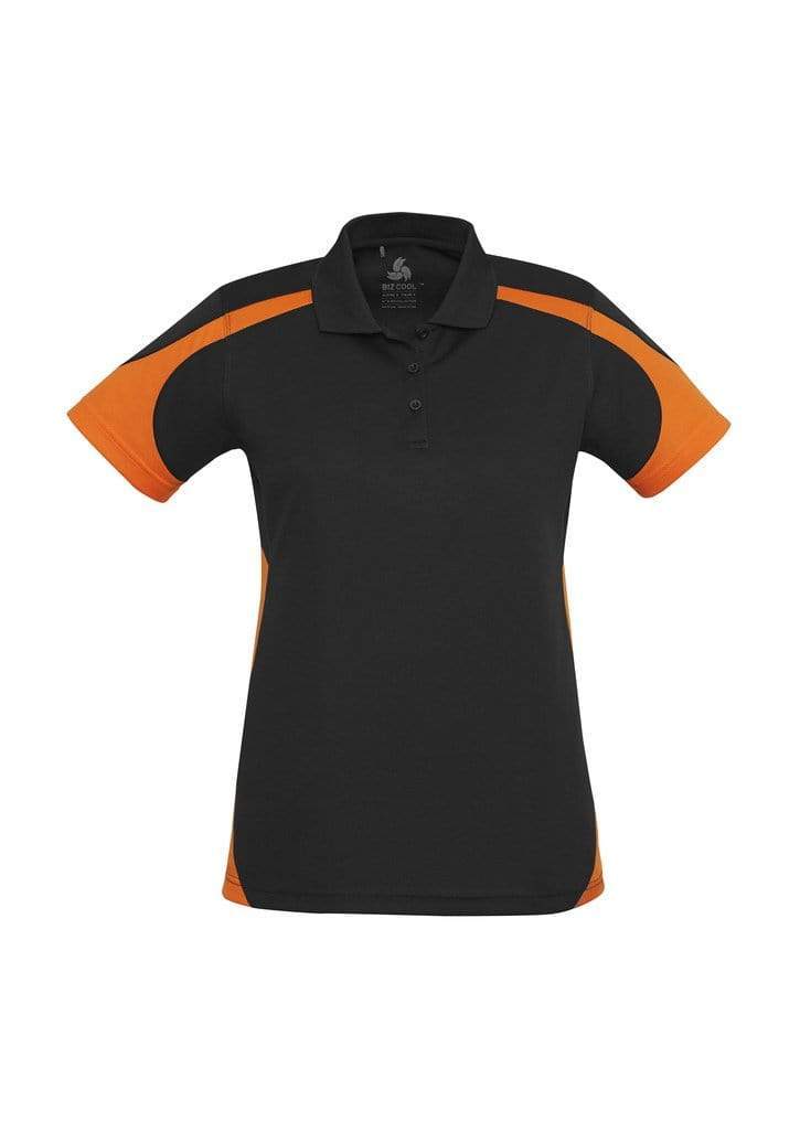 Biz Collection Casual Wear 8 / Black/Orange Biz Collection Talon Ladies Polo P401LS