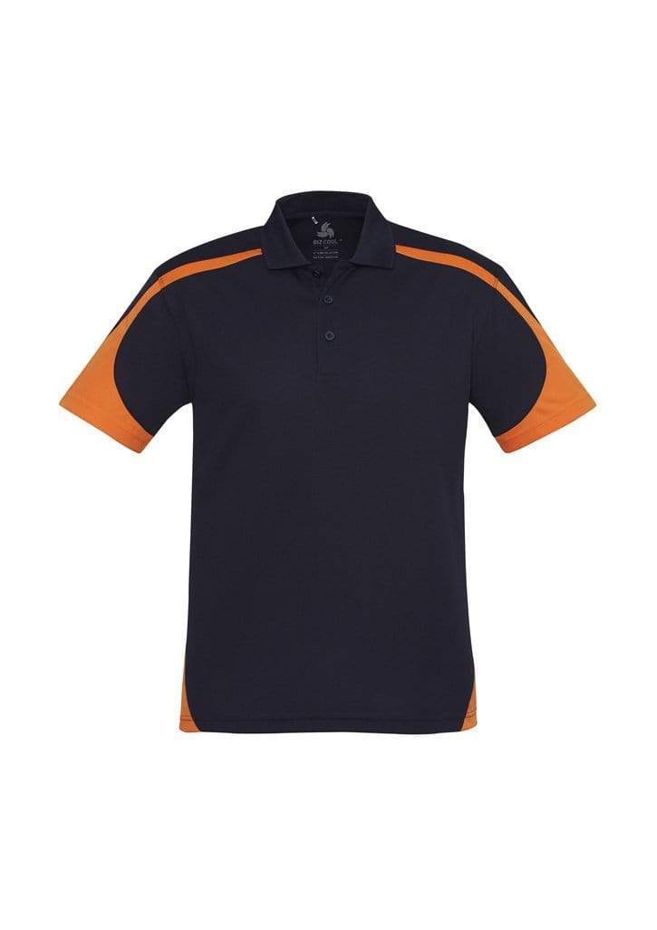 Biz Collection Casual Wear S / Navy/Orange Biz Collection Talon Mens Polo P401MS