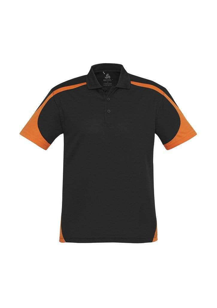 Biz Collection Casual Wear S / Black/Orange Biz Collection Talon Mens Polo P401MS