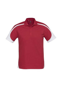 Biz Collection Casual Wear S / Red/White Biz Collection Talon Mens Polo P401MS