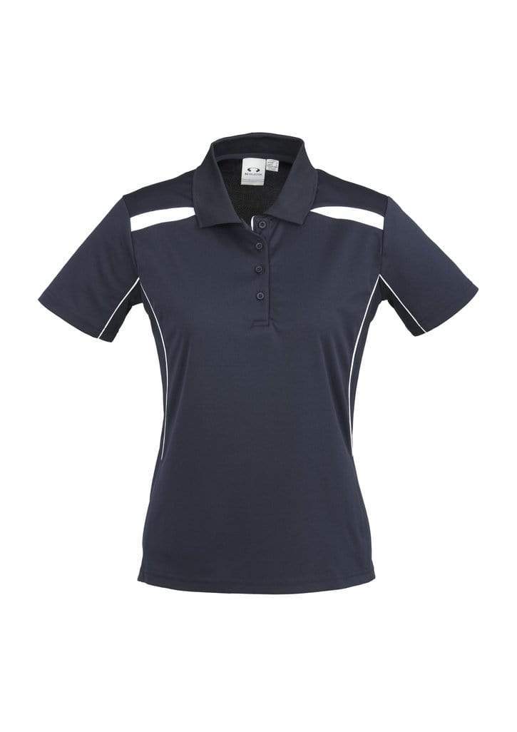 Biz Collection Casual Wear 8 / Navy/White Biz Collection United Ladies Polo P244LS