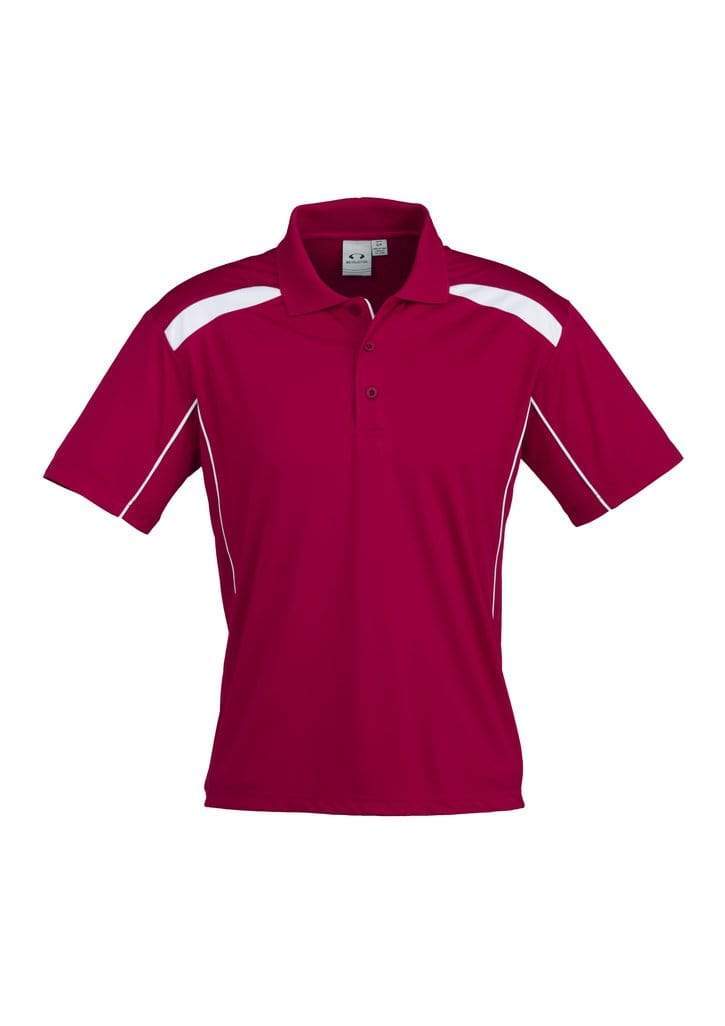 Biz Collection Casual Wear S / Red/White Biz Collection United Mens Polo P244MS