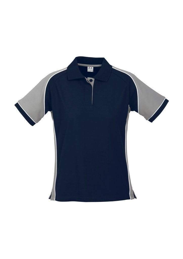 Biz Collection Casual Wear Navy/Grey/White / 8 Biz Collection Women’s Nitro Polo P10122