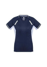 Biz Collection Casual Wear Navy/White/Silver / 6 Biz Collection Women’s Renegade Tee T701LS