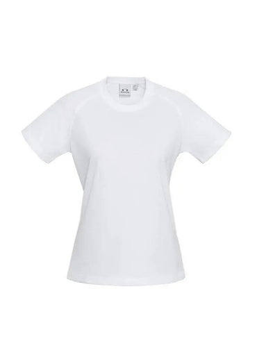 Biz Collection Women’s Sprint Tee T301LS in White