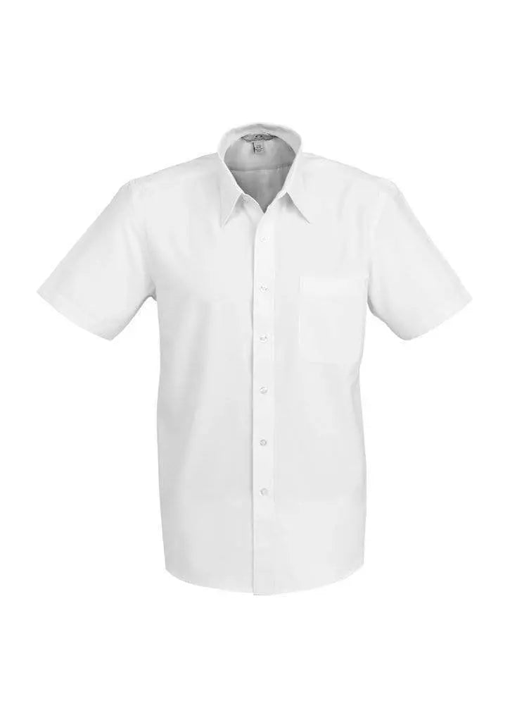 Biz Collection Corporate Wear White / S Biz Collection Men’s Ambassador Short Sleeve Shirt S251ms