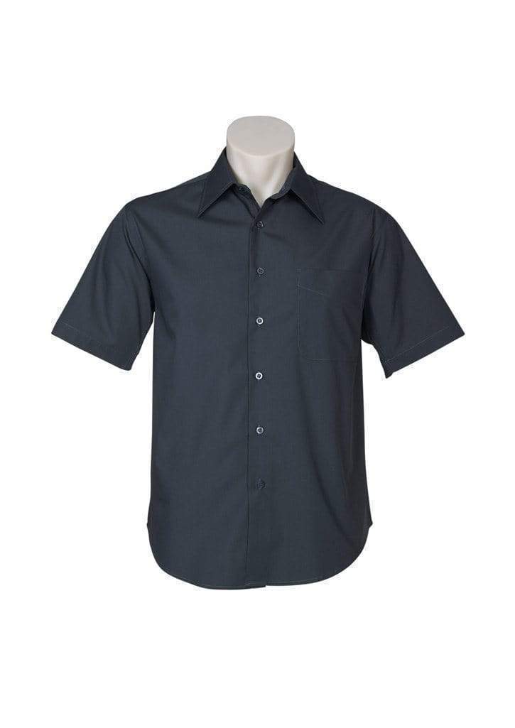 Biz Collection Corporate Wear Charcoal / S Biz Collection Men’s Metro Short Sleeve Shirt Sh715