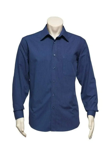 Biz Collection Men’s Micro Check Long Sleeve Shirt Sh816