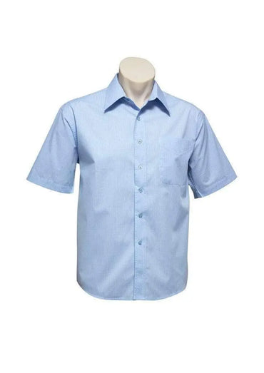 Biz Collection Men’s Micro Check Short Sleeve Shirt Sh817