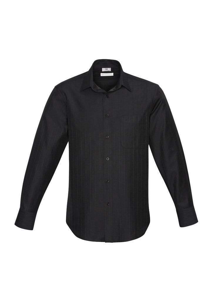 Biz Collection Corporate Wear Black / S Biz Collection Men’s Preston Long Sleeve Shirt S312ml