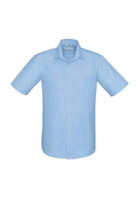 Biz Collection Corporate Wear Blue / S Biz Collection Men’s Preston Short Sleeve Shirt S312ms